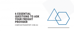 questions to ask freight provider